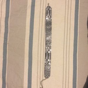 Black/ silver choker